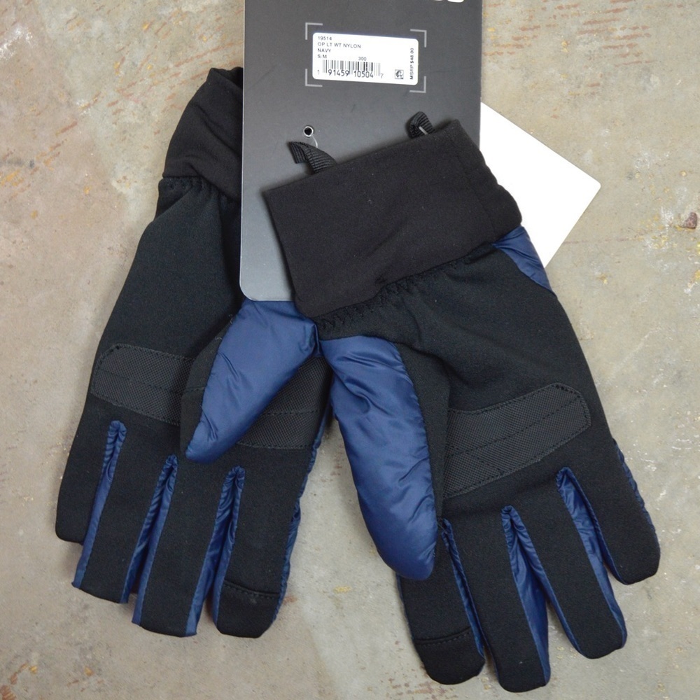 Hawke & Co Lightweight Nylon Insulated Gloves,‎ S/M Navy NEW